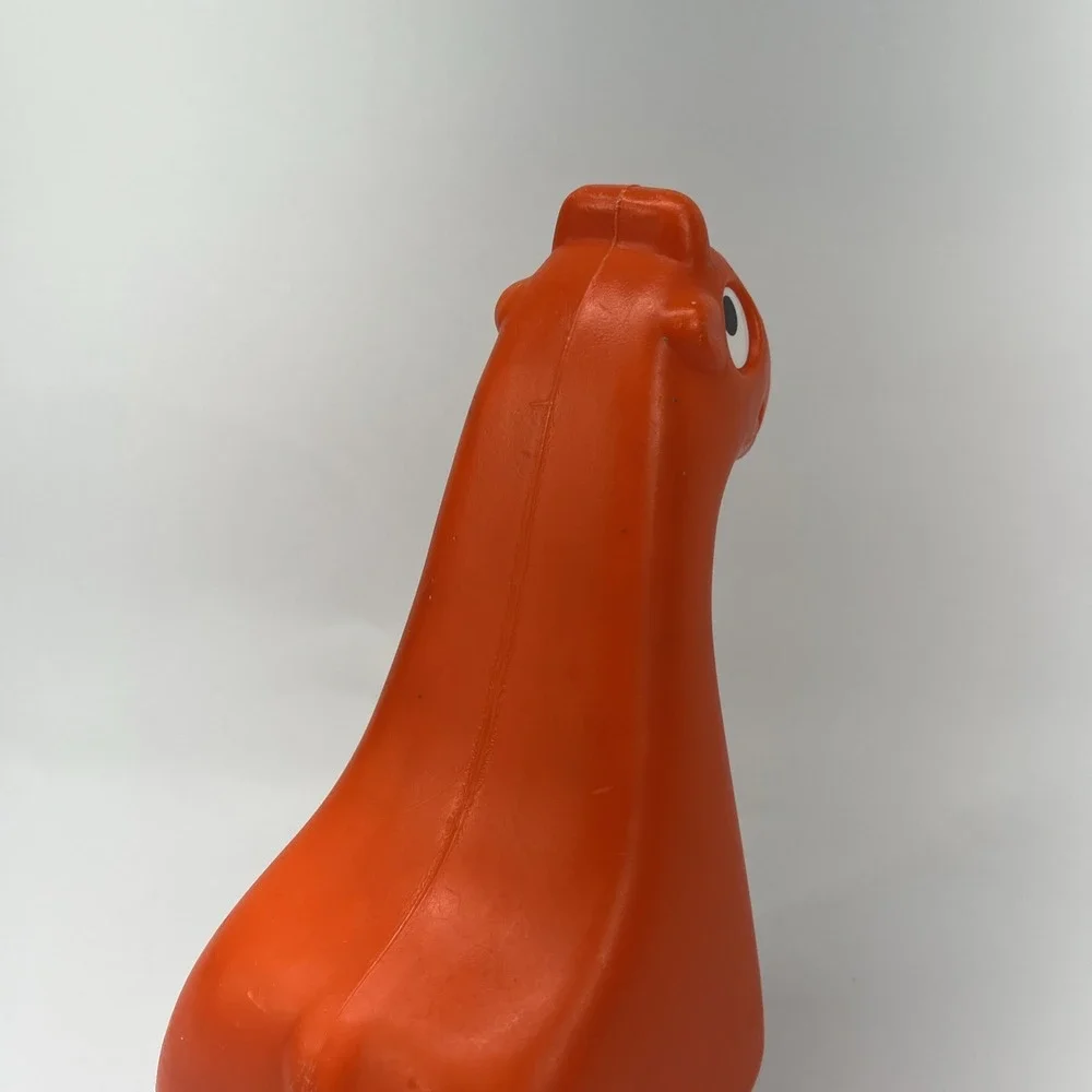 Little Tikes Vintage Zoo Animal Pull Along Giraffe Train Line Orange
